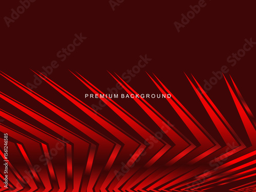 Luxurious abstract vector with crimson and fiery red geometric stripes creates a dynamic visual effect ideal for digital backgrounds, presentations or modern design elements.