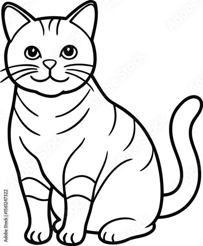 black cat cartoon