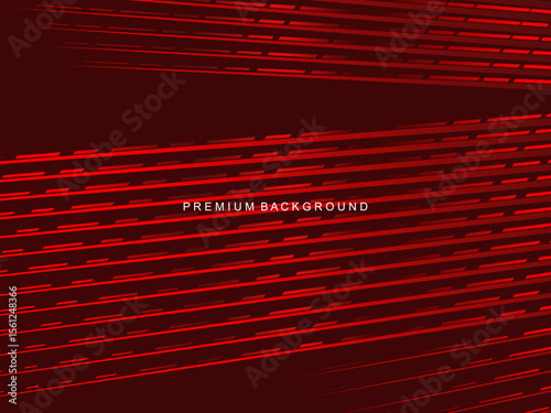 Luxurious abstract vector with crimson and fiery red geometric stripes creates a dynamic visual effect ideal for digital backgrounds, presentations or modern design elements.