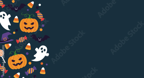 halloween background with copy space