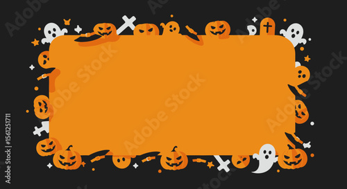 orange frame halloween