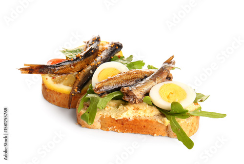 Tasty sandwiches with canne...
