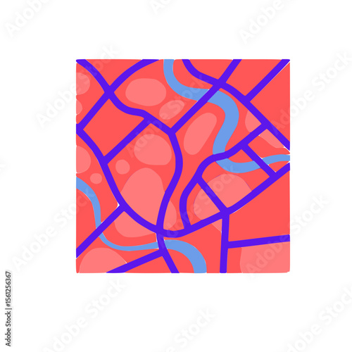 Road map vector illustration.