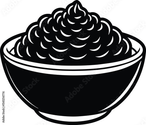 Creamy delicious dip in a bowl ready to serve