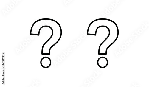  Question icon set. question mark icon.