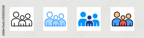 Age Group Icon Collection Set Multiple Style