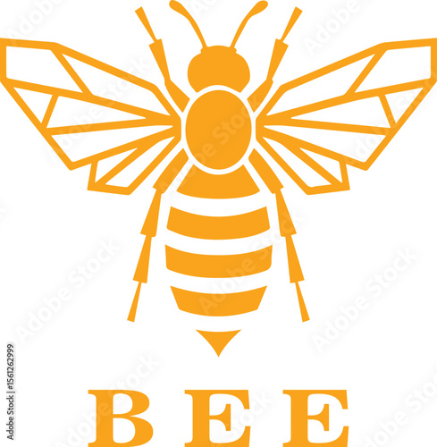 Geometric Bee Logo Design