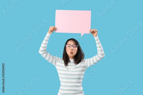 Beautiful Asian woman with ...