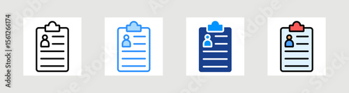 Resume And Cv Icon Collection Set Multiple Style