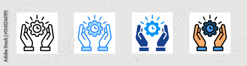 Time Management Icon Collection Set Multiple Style