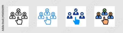 Selection Icon Collection Set Multiple Style
