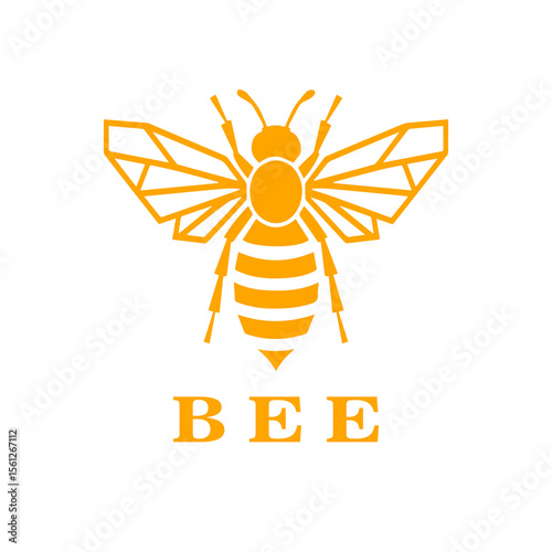 Geometric Bee Logo Design