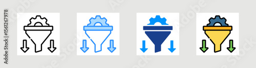 Filtering Icon Collection Set Multiple Style