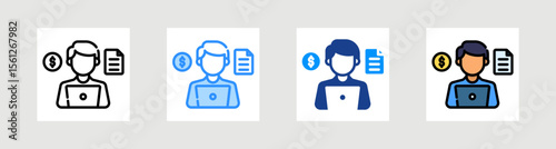 Administrator Icon Collection Set Multiple Style