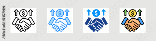 Sponsor Icon Collection Set Multiple Style