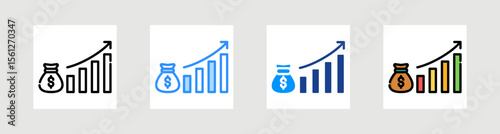 Inflation Icon Collection Set Multiple Style