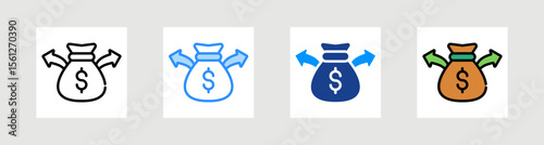 Expenses Icon Collection Set Multiple Style