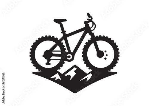 Mountain bike bicycle cycle Silhouette Vector
