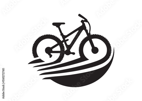 Mountain bike bicycle cycle Silhouette Vector