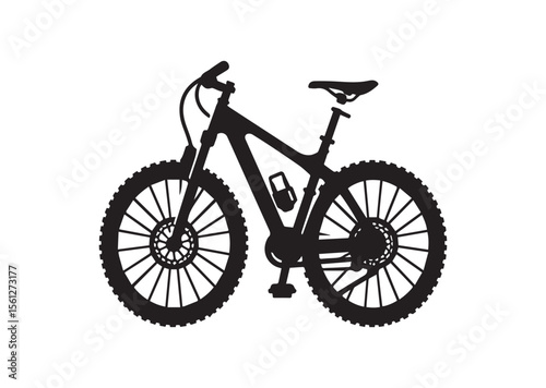 Mountain bike bicycle cycle Silhouette Vector