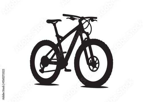 Mountain bike bicycle cycle Silhouette Vector