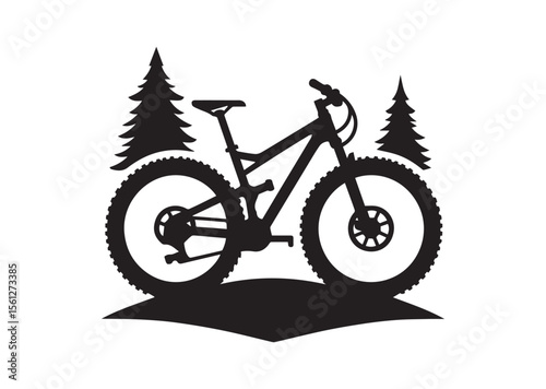 Mountain bike bicycle cycle Silhouette Vector
