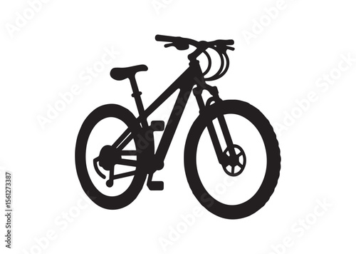 Mountain bike bicycle cycle Silhouette Vector