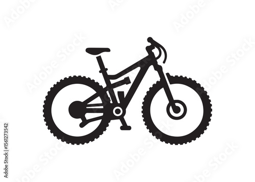 Mountain bike bicycle cycle Silhouette Vector