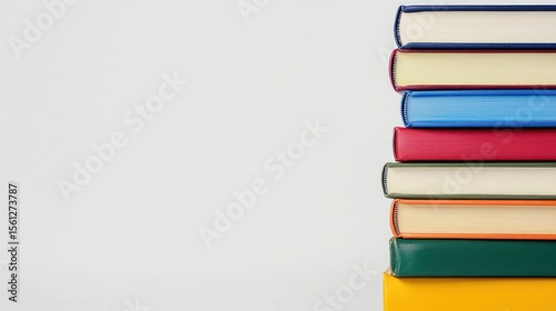 Stack of colorful books (1)