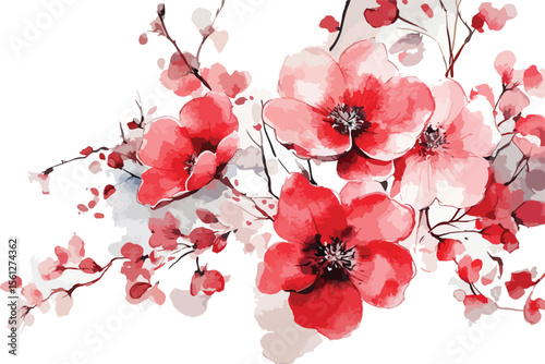 Branch of cherry blossom