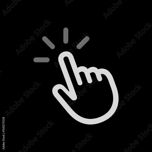 Hand Rays Icon