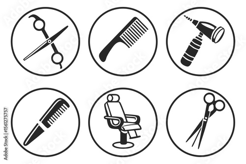 set of hair accessories for hair