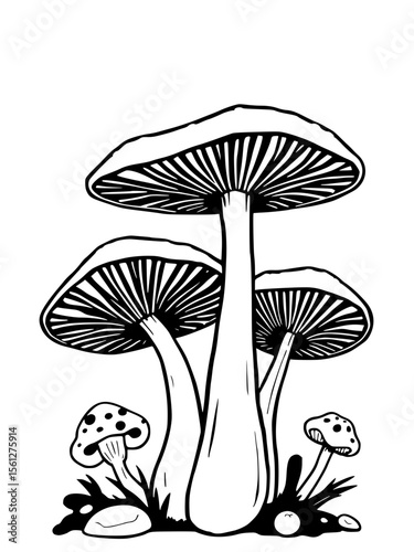 mushroom vector illustration