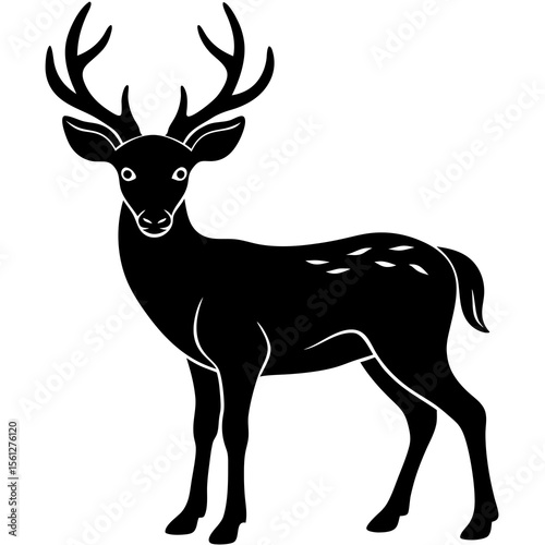 deer silhouette vector