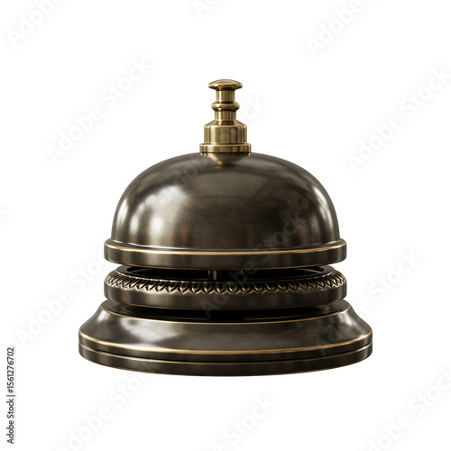 落ち着いた銅色の呼び鈴 上品な輝き