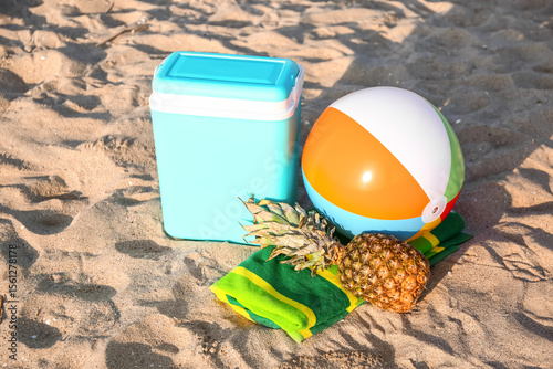 Beach cooler, inflatable ba...