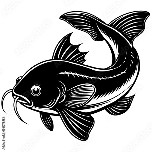 vector illustration of a fish