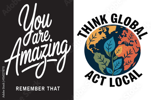 motivational  flat typography calliqraphy quote  t shirt poster banner design
