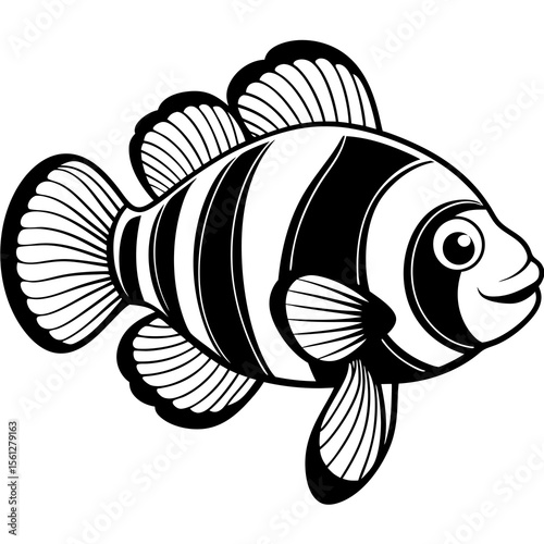 vector illustration of a fish