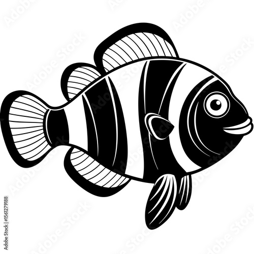 vector illustration of an aquarium fish