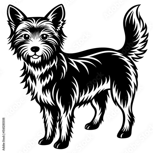 vector illustration of a dog
