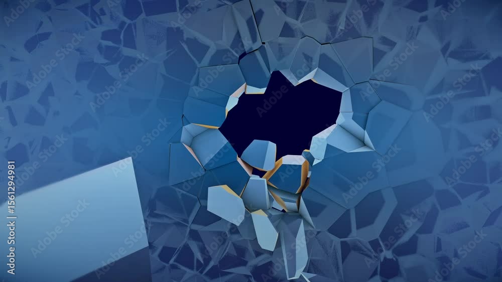 Broken Glass Wall background V.5