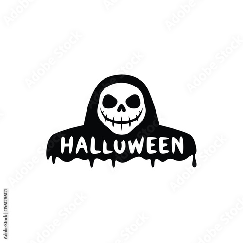 Halloween flying evil spirit vector silhouette black Ghosts Silhouette Vector Illustration Premium AI-generated vector