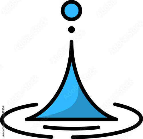 Water Drop Icon Clean Design for Websites and Apps