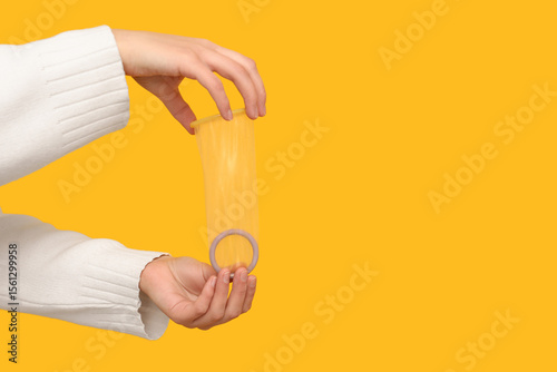 Female hands with open cond...