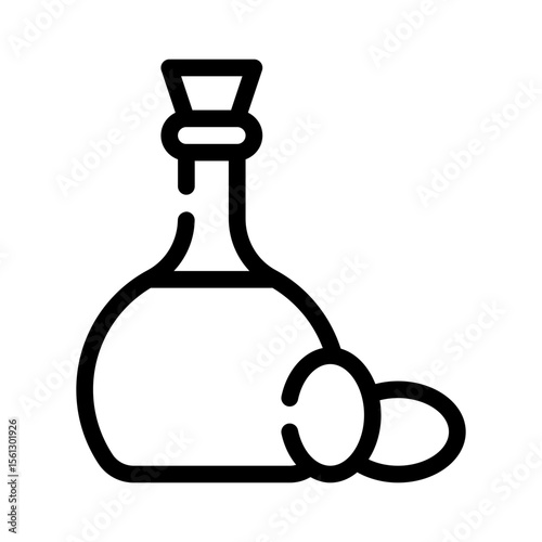 olive oil line icon