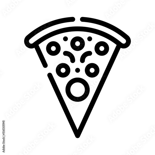 pizza line icon