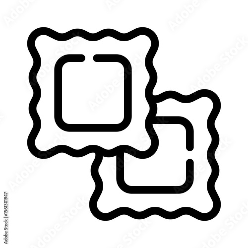 ravioli line icon