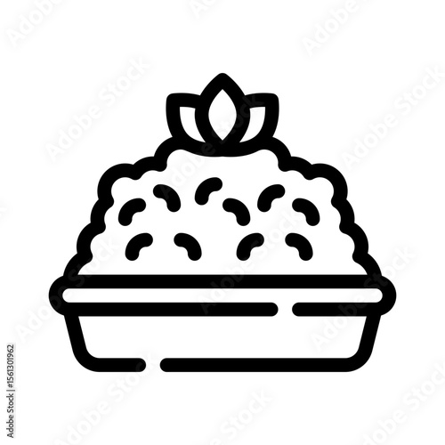 risotto line icon
