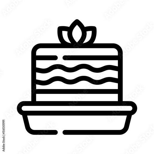 tiramisu line icon